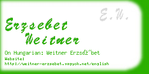 erzsebet weitner business card